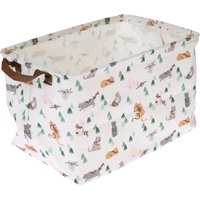 Panier de rangement de jouets TIAKI «Funny Winter Cats» 38 x 26 x 22 cm, pour chats