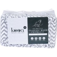 kooa vrouwelijke hondenluiers met houtskool - maat: L — afbeelding 1