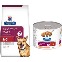 Hill's Prescription Diet Digestive Care torrfoder + 6 x 200 g passande våtfoder på köpet! - 6,5 kg i/d med kyckling + 6 x 200 g i/d med kalkon