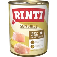 Lot économique RINTI Sensible 12 x 800 g pour chien - poulet, pommes de terre