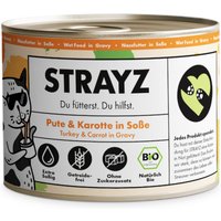 STRAYZ ekologiskt 6 x 200 g - Ekologisk kalkon & ekologisk morot i sås