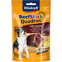 Multipack risparmio! Vitakraft Beef Stick Quadros 7 x 70 g - Fegato e patate