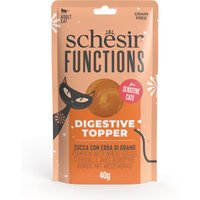 12x40g Dovleac cu iarbă de grâu Functions Digestive Topper Schesir Hrană umedă pentru pisici