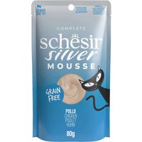 Schesir Silver Mousse 12 x 80 g - Kyckling
