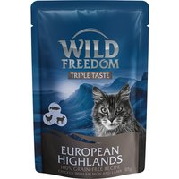 Wild Freedom Triple Taste 8 x 85 g pour chat - European Highlands – poulet, saumon, agneau