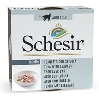 Schesir thon en gelée 6 x 85 g pour chat - thon, bar