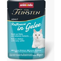 animonda Vom Feinsten Adult Raffinesse en gelée 24 x 85 g pour chat - riche en poulet et en colin