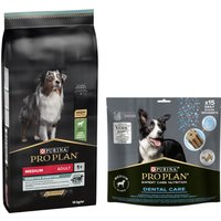 14kg Medium Adult Sensitive Digestion agneau, riz Pro Plan - Croquettes pour chien + 345g friandises offertes !
