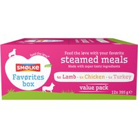 Smølke Steamed Meals 12 x 395 g - Favoritmix (3 sorter)