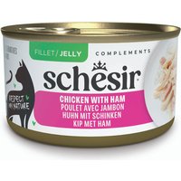 6x70g Pui cu șuncă Complements Schesir Hrană umedă în gelatină pisici