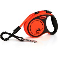 Maat XS: tot 15kg flexi Xtreme harnaslijn oranje, 3m voor honden