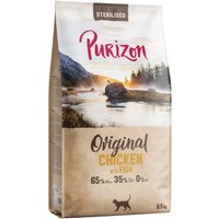 2x6.5kg Purizon Cat Sterilised Poulet et poisson - Original Daily 65 % croquettes pour chat