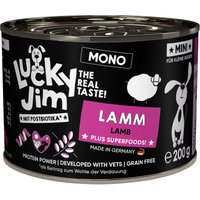24x200g Lucky Jim MINI Mono agneau nourriture humide pour chien