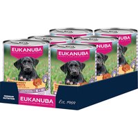 Eukanuba Puppy Rich i kalkon med morötter - 6 x 400 g