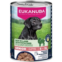 18x400g Senior riche en agneau et pommes de terre Eukanuba pour chien + 6 boîtes offertes !