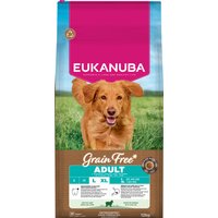 2x12kg Eukanuba Grain Free Adult Large Agneau croquettes pour chien
