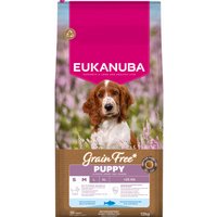 12kg Eukanuba Grain Free Puppy Klein & Middelgroot Ras Zeevis Hondenvoer droog