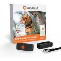 Weenect GPS Tracker XS pour chat - collier inclus noir traceur pour chat