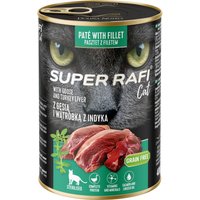 Super Rafi Sterilised Cat 12 x 400 g - Gås & kalkonlever