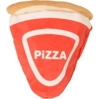 env.18x17x6.5cm TIAKI 2-en-1 Pizza Jouet pour chien