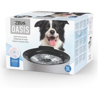 Zeus Oasis Fontaine à eau, gris 3 l Chien