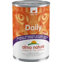 24x400g lapin Almo Nature Daily Menu - Nourriture pour Chat