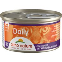 12x85g mousse au lapin Almo Nature Daily Menu - Sachet pour chat