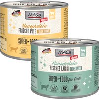 MAC's Mono Sensitive 12 x 200 g en latas para gatos - Pack Ahorro - Pack mixto: cordero y pavo