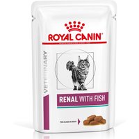 Royal Canin Veterinary Feline Renal vacuno/pollo/pescado en salsa - Pescado 24 x 85 g - Pack Ahorro