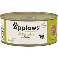 24x156g filet de thon, varech Applaws - Nourriture pour Chat