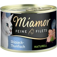 Miamor Filets Fins Naturels 6 x 156 g pour chat - thon skipjack