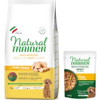 7 kg Natural Trainer Adult Small & Toy + 6 x 100 g passande våtfoder på köpet! - kyckling (7 kg) + kyckling (6 x 100 g)