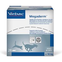 Virbac Megaderm för hundar och katter - 28 x 4 ml, för katter och hundar som väger mindre än 10 kg