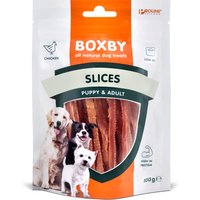 Boxby Puppy & Adult Slices al pollo Snack per cani - Set %: 3 x 100 g