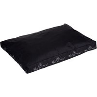 Coussin Silhouette noir taille M L 90 x l 60 x H 8 cm - pour chien