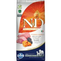 Multipack risparmio! 2 x 12 kg Farmina N&D Crocchette cane - Grain Free Pumpkin Adult Medium/Maxi Agnello, Zucca e Mirtillo