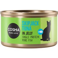 24x85g Skipjack Tonijn in Gelei Cosma Original Kattenvoer