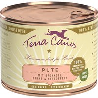 Terra Canis 12 x 200 g Alimento umido per cani - Mix: Manzo con Carote, Mela, Riso + Tacchino con Broccoli, Pera, Patate