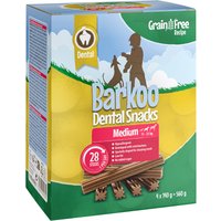 Lot Barkoo Dental Snacks - Recette SANS CÉRÉALES pour chien - 28 bâtonnets (560 g) pour chien de taille moyenne