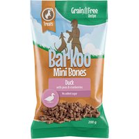 Lot Barkoo Mini Bones (semi-humide) - SANS CÉRÉALES pour chien - canard, petits pois, cranberries 4 x 200 g
