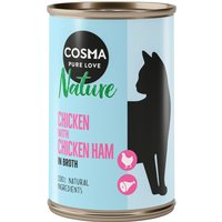 Ekonomipack: Cosma Nature 12 x 140 g - Kyckling & kycklingskinka