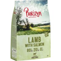 1kg Purizon Adult agneau, saumon sans céréales - Croquettes pour chien