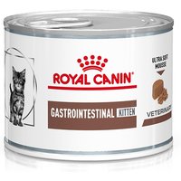 12x 195g Royal Canin Veterinary Feline Gastrointestinal Kitten Ultra Soft Mousse natvoer