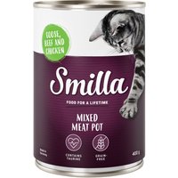 Ekonomipack: Smilla Mixed Meat Pot 24 x 400 g - Gås, nötkött & kyckling