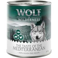 24x800g The Taste Of The Mediterranean Wolf of Wilderness - Pâtée pour chien