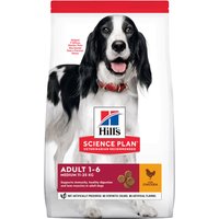 Multipack risparmio! 2 x Hill's Science Plan Crocchette per cani - 2 x 14 kg Adult 1-6 Medium con Pollo