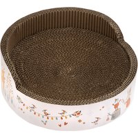 Griffoir Relax Édition d'hiver pour chat - 39cm de diamètre x H14,5cm