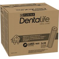 PURINA Dentalife Snack per igiene dentale - 36 Stick (12 x 106 g) per cani di tg grande (25-40 kg)