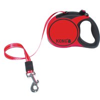 Laisse KONG Terrain, rouge taille S jusqu'à 20kg, longueur de la sangle 5 m environ