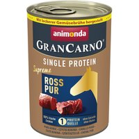 6x400g Adult Single Protein Supreme pur cheval Animonda GranCarno - Pâtée pour chien